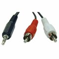 Tripp Lite Y-Splitter 12 ft. Adapter 3.5mm Stereo to 2 RCA Audio P314-012